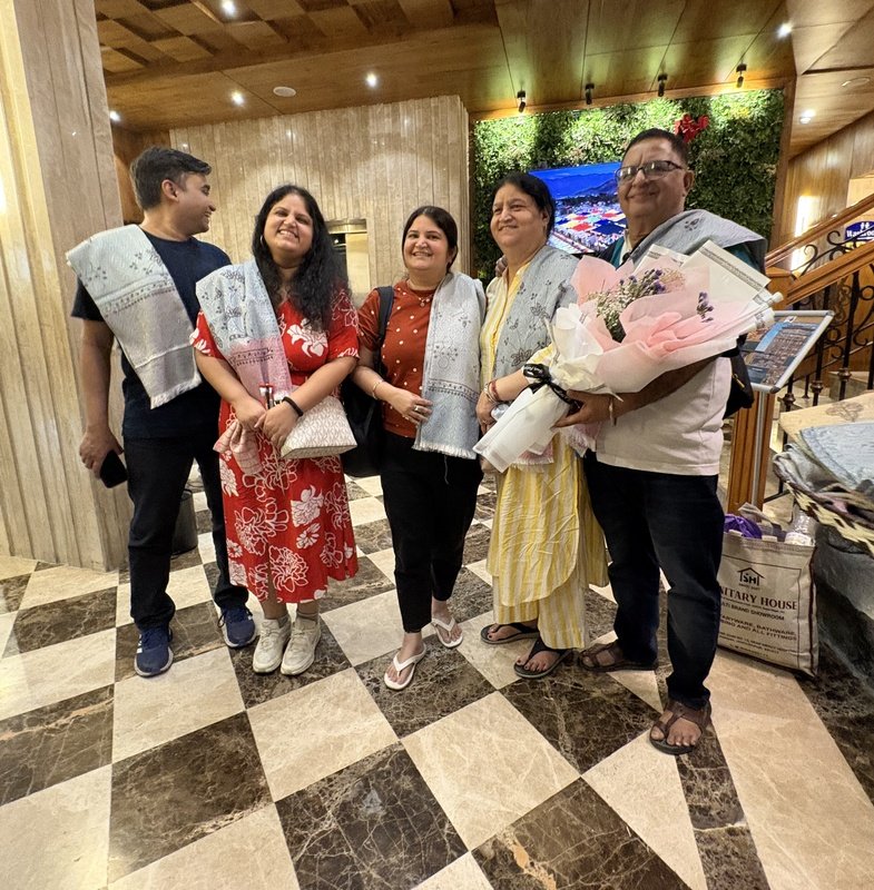 Happy Guests Family in Kashmir
